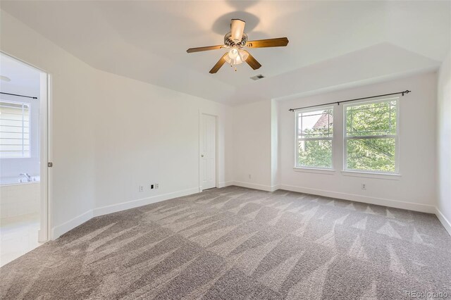 3514 E 141st Dr, Thornton, CO 80602 - carpeted spare room featuring a ceiling fan and baseboards