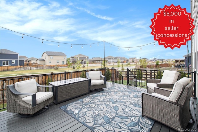 8395 E 132nd Pl, Thornton, CO 80602 - wooden terrace featuring a residential view