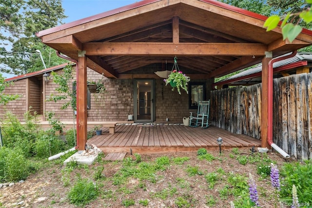 10990 Oehlman Ave, Conifer, CO 80433 - view of wooden terrace