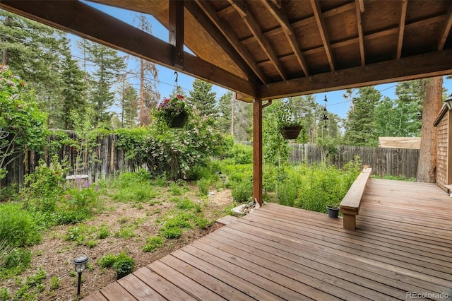 10990 Oehlman Ave, Conifer, CO 80433 - deck with a fenced backyard