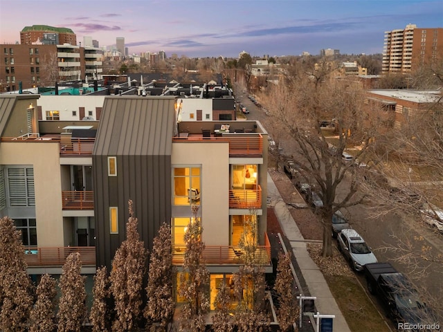 exterior space with a view of city