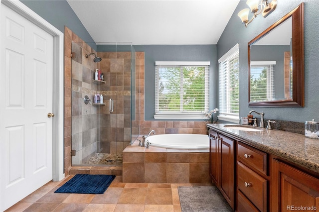 9631 S Dover Way, Littleton, CO 80127 - bathroom with a shower stall, a garden tub, and vanity