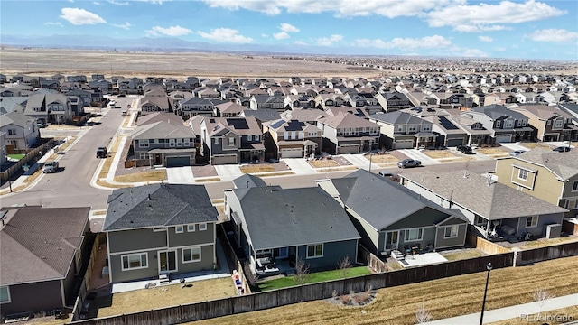 drone / aerial view featuring a residential view