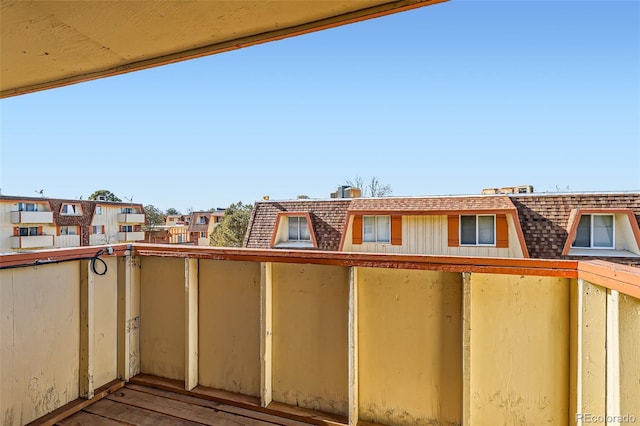 view of balcony