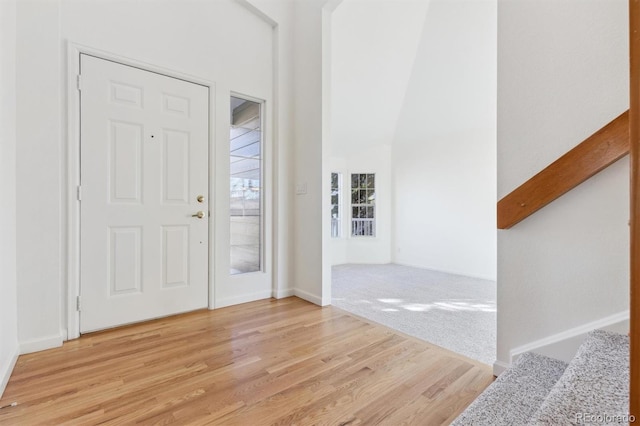 entryway featuring light wood-type flooring