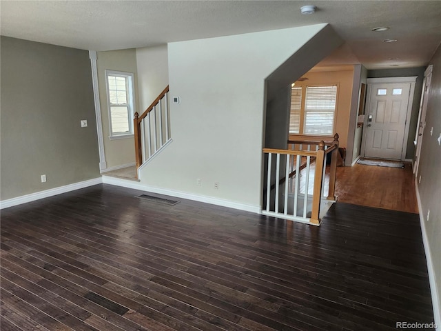 entryway featuring dark hardwood / wood-style floors