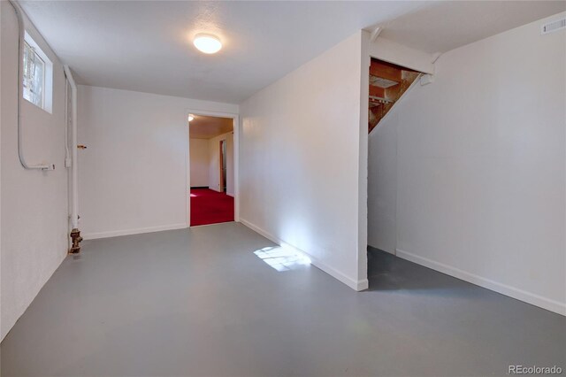 1227 Holmes Dr, Colorado Springs, CO 80909 - below grade area featuring baseboards