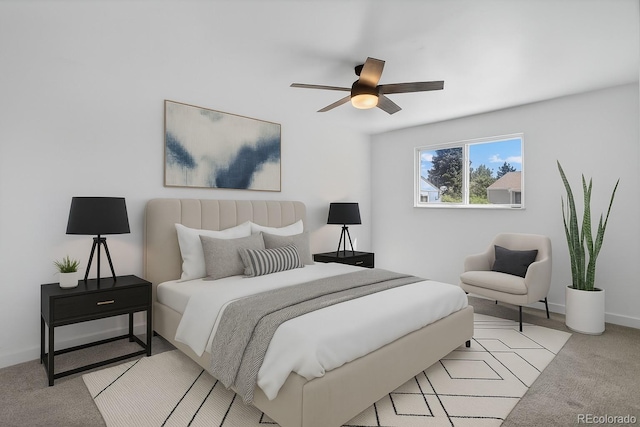 7902 Chase Cir Unit 152, Arvada, CO 80003 - bedroom with light carpet and ceiling fan