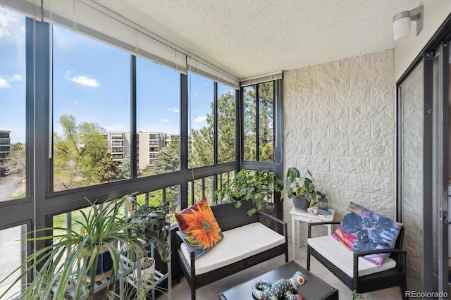 view of sunroom
