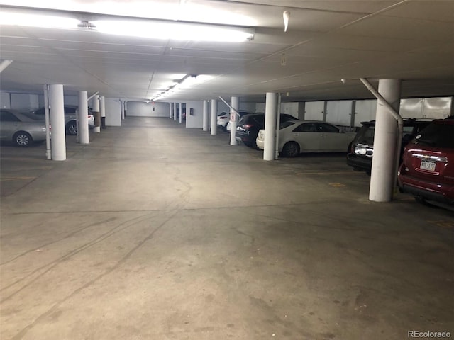 view of parking deck