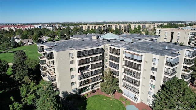aerial view of apartment complex