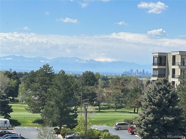view of mountain background