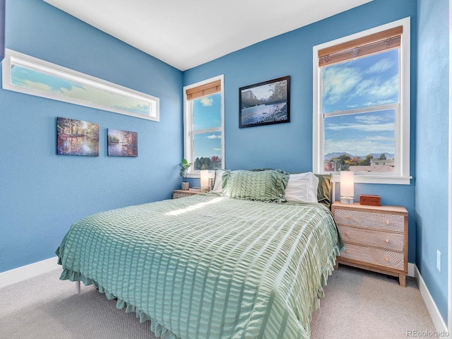 bedroom featuring carpet flooring