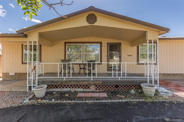 246 Loop Dr, Howard, CO 81233 - doorway to property with crawl space