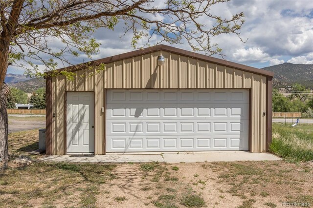 246 Loop Dr, Howard, CO 81233 - detached garage with a mountain view