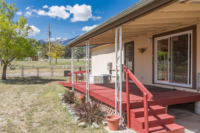 246 Loop Dr, Howard, CO 81233 - view of wooden deck