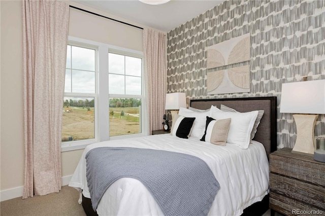 bedroom featuring carpet floors