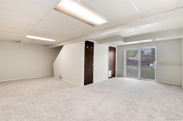 3961 S Uravan St, Aurora, CO 80013 - unfurnished room with carpet floors, a drop ceiling, and baseboards