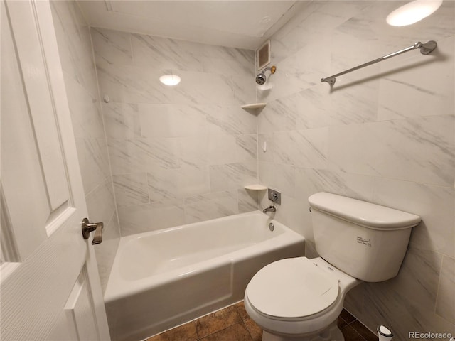 1020 15th St Unit 25D, Denver, CO 80202 - bathroom featuring shower / bath combination and toilet