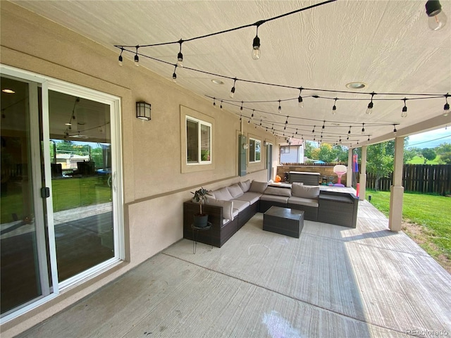 view of patio / terrace with outdoor lounge area