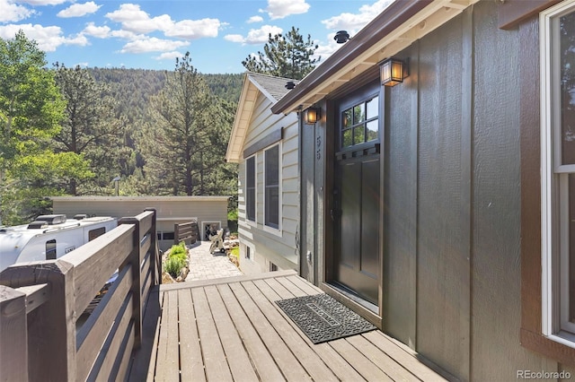 55 Two Moon Rd, Idaho Springs, CO 80452 - wooden deck with a view of trees
