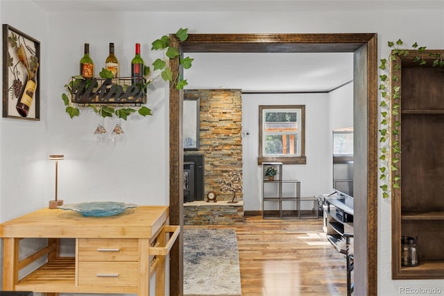 55 Two Moon Rd, Idaho Springs, CO 80452 - corridor with wood finished floors and baseboards