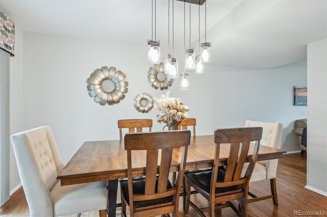 6880 E Appleton Cir, Centennial, CO 80112 - dining space with wood finished floors and baseboards
