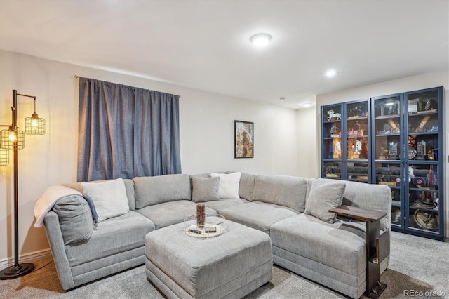 6880 E Appleton Cir, Centennial, CO 80112 - carpeted living area featuring recessed lighting