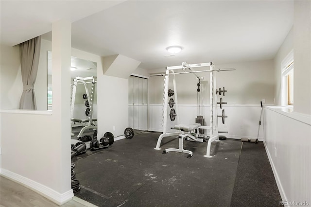 41504 Vista Rdg, Parker, CO 80138 - exercise area featuring baseboards