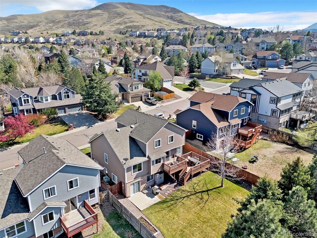 16655 W 2nd Ave, Golden, CO 80401 - birds eye view of property with a mountain view and a residential view