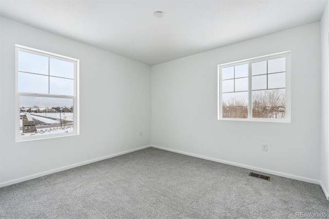 spare room featuring carpet floors