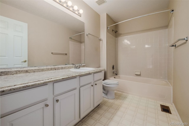 9417 Burgundy Cir, Highlands Ranch, CO 80126 - full bath featuring bathing tub / shower combination, tile patterned floors, and vanity