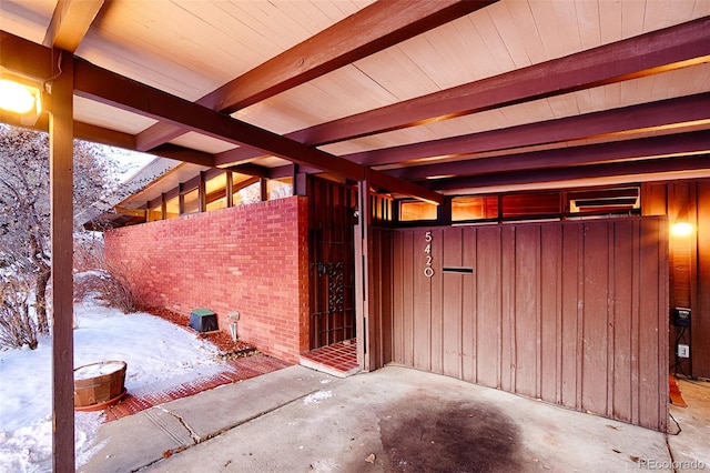 view of horse barn