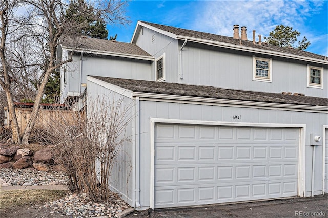 garage with driveway