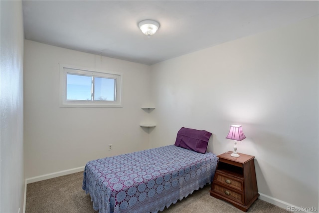 bedroom with carpet