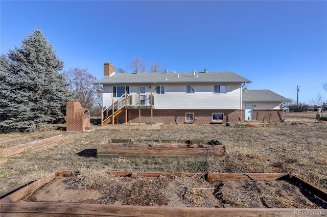 view of rear view of property