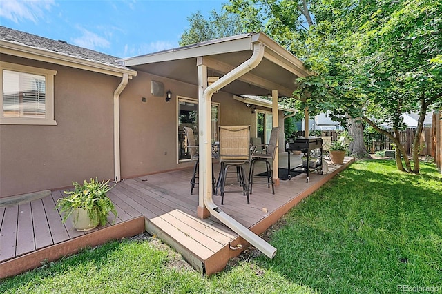 6223 W Flora Pl, Denver, CO 80227 - wooden terrace with outdoor dining area