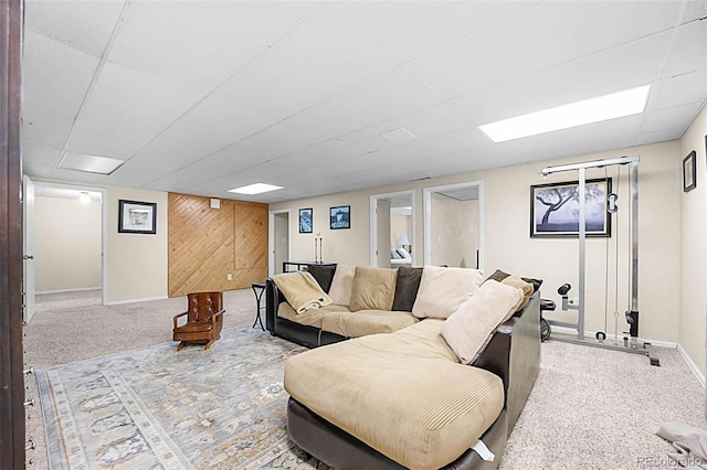 6223 W Flora Pl, Denver, CO 80227 - living area featuring carpet floors and baseboards