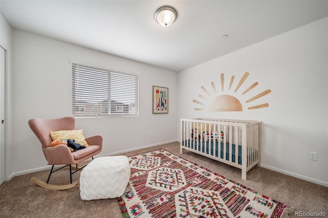 13029 E 103rd Pl, Commerce City, CO 80022 - bedroom featuring carpet floors, baseboards, and a nursery area