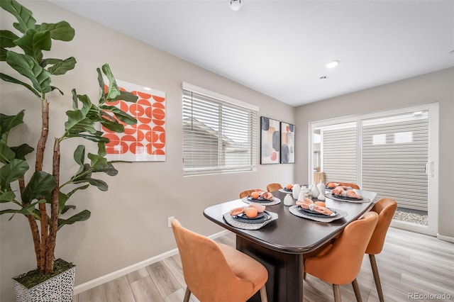 13029 E 103rd Pl, Commerce City, CO 80022 - dining room with light wood-style flooring, baseboards, and recessed lighting