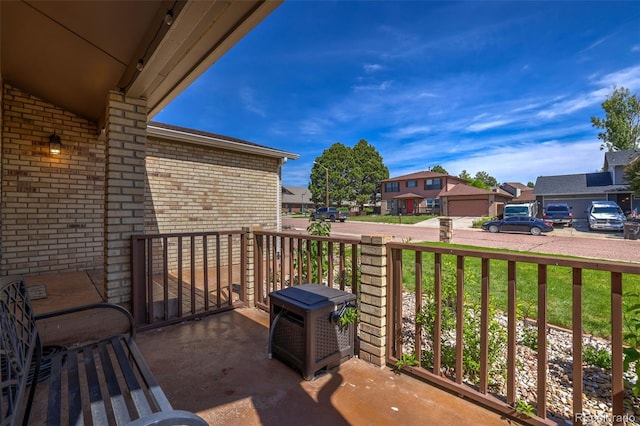 1065 Harbourne St, Colorado Springs, CO 80911 - balcony featuring a residential view
