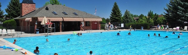 view of pool