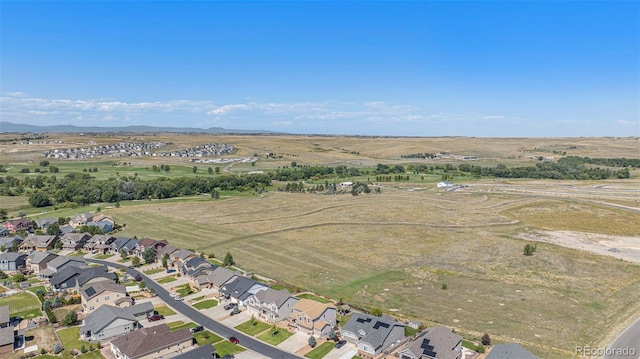 aerial view featuring a rural view