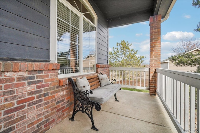 balcony with a porch