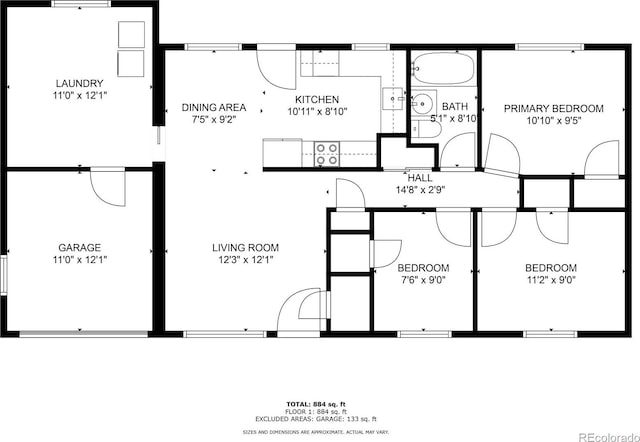 6903 W 52nd Pl, Arvada, CO 80002 - view of property floor plan