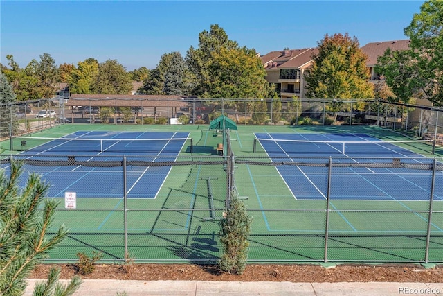 view of sport court