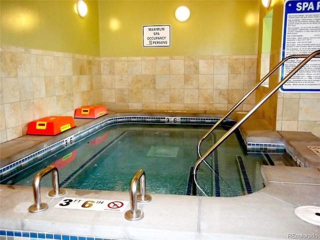 view of pool