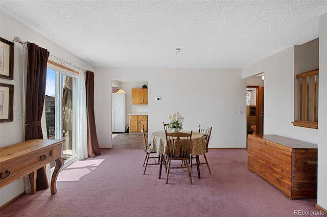 11366 Haswell Dr, Parker, CO 80134 - dining area with healthy amount of natural light, a textured ceiling, and light carpet