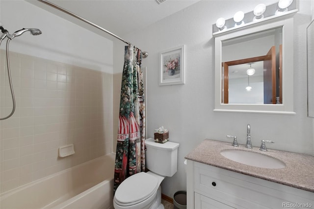 11366 Haswell Dr, Parker, CO 80134 - bathroom featuring shower / bathtub combination with curtain and vanity