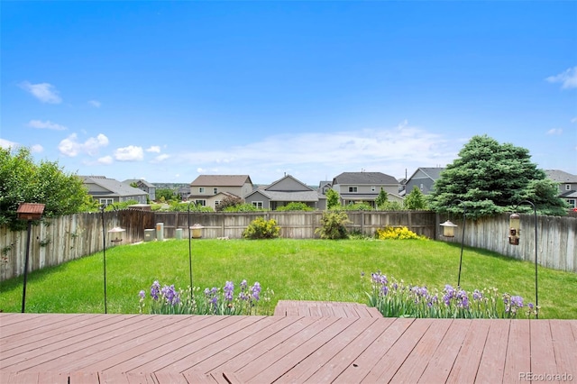 11366 Haswell Dr, Parker, CO 80134 - wooden terrace with a residential view and a fenced backyard